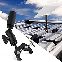 Регулируемое зажимное крепление для Starlink Mini, совместимое со штатным адаптером — для автодомов и яхт